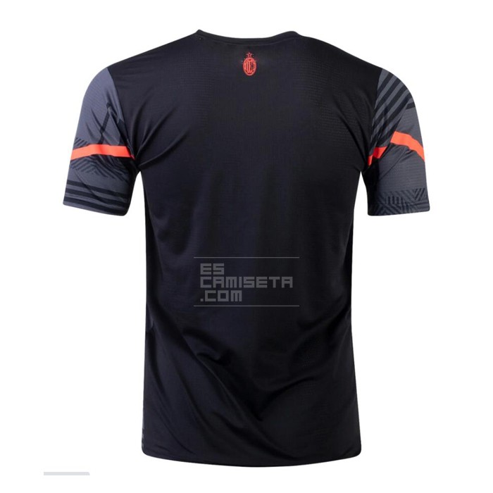 Camiseta Pre Partido del AC Milan 2022 Negro - Haga un click en la imagen para cerrar
